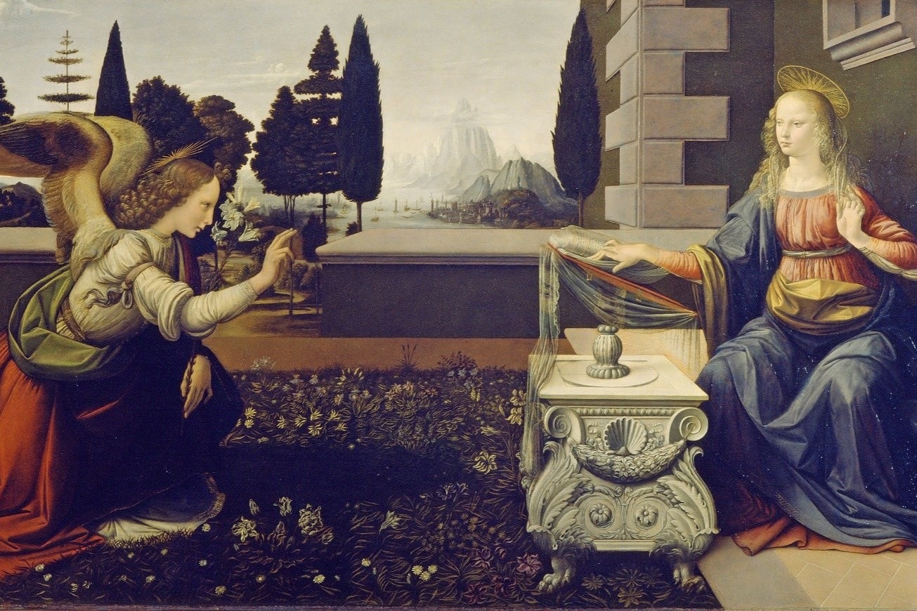 Immagine annunciazione Leonardo