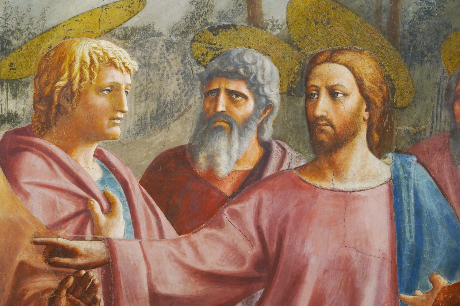 immagine di un affresco raffigurante Cristo