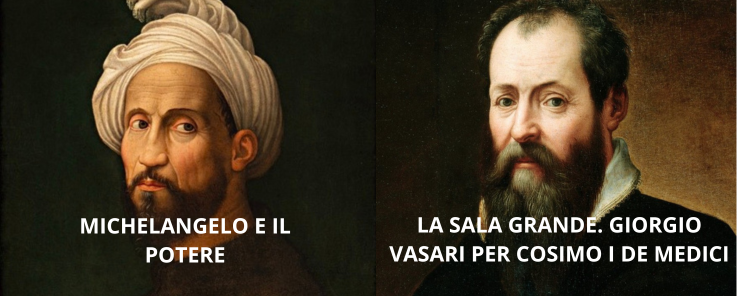 Immagine ritratto Michelangelo e Vasari